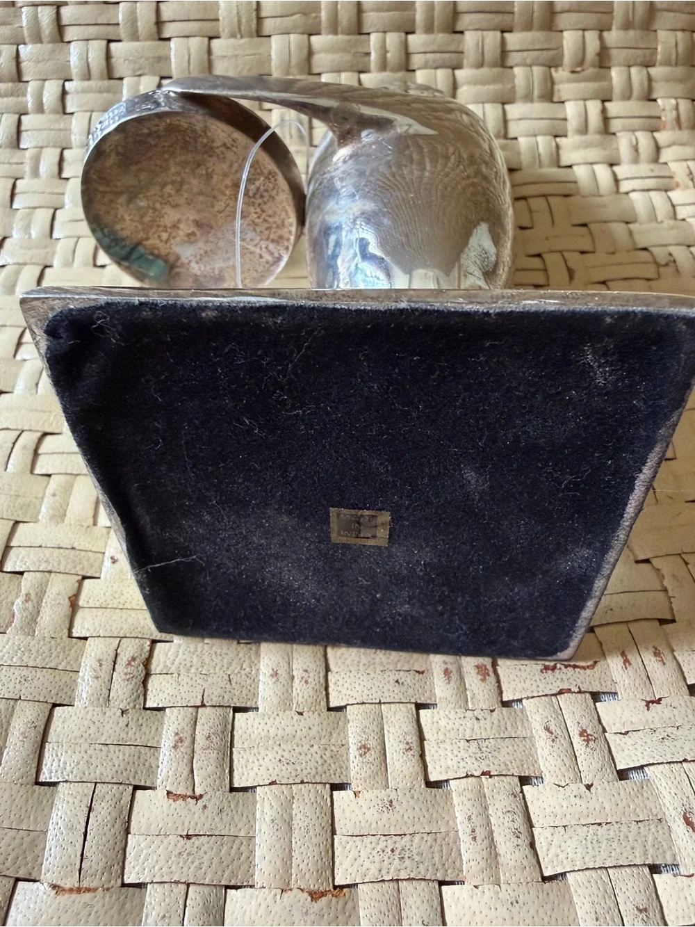 Silver Penguin Votive Candle Holder